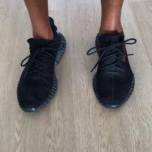 adidas yeezy 350 boost v2 black red herren adidas yeezy 350 boost v2 black red herren